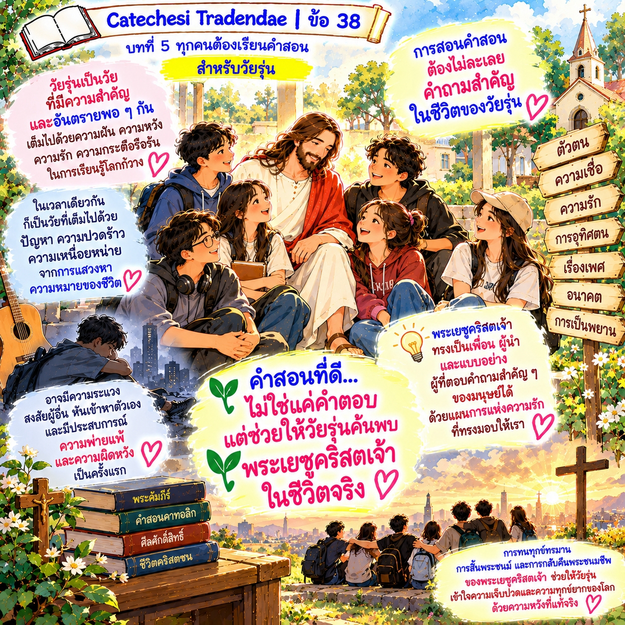 Catechesi Tradendae | ข้อ 38 สำหรับวัยรุ่น