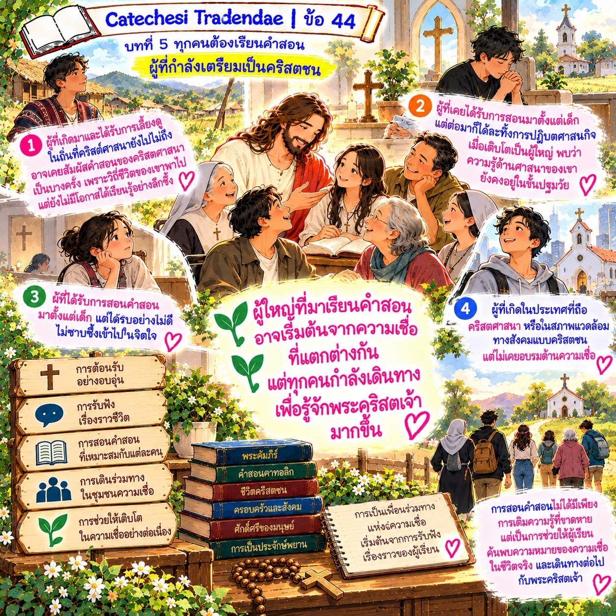 Catechesi Tradendae | ข้อ 44 ผู้ที่กำลังเตรียมเป็นคริสตชน