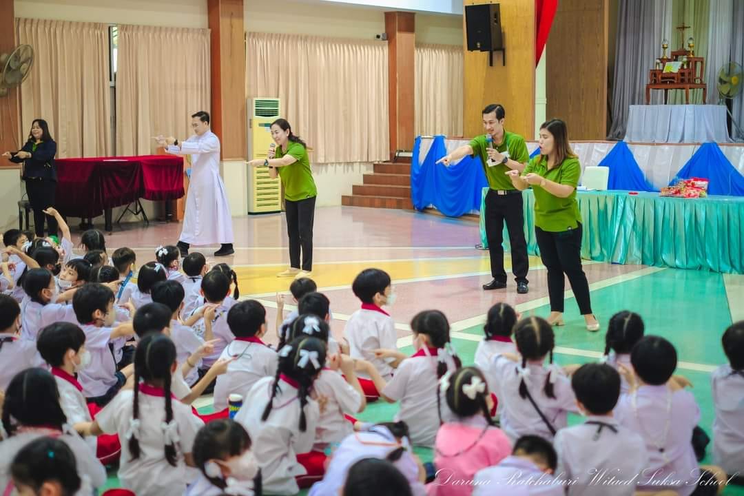 กิจกรรม "กล้าคุณธรรม" นักเรียนโรงเรียนดรุณาราชบุรีวิเทศศึกษา ป.1- 6