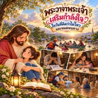 พระวาจาพระเจ้าเสริมกำลังใจ ในวันที่คิดว่าไม่ไหวและหมดหนทาง